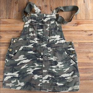 Camo overall dress